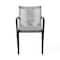 Armen Living Nabila Outdoor Dark Eucalyptus Wood and Gray Rope Dining Chairs, PK2 840254333420 - alternate 4